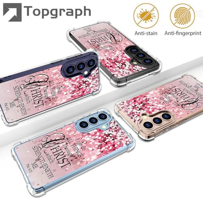 for Samsung Galaxy S26 Case - Pink Bible Verses - color: Pink Bible Verses, size: Galaxy S26