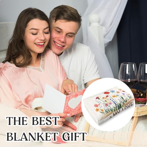 1st Anniversary Blanket Gifts for Couple Her Him, Ideas One Year Wedding Gifts for Husband Wife Boyfriend Girlfriend Women Men, Flannel Throw 60"x50", Happy 1st Anniversary - size: 1st Anniversary