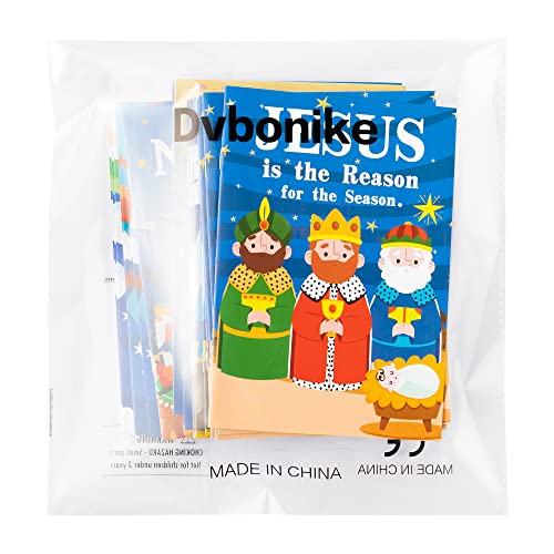 Dvbonike 24Pcs Nativity Coloring Books Christmas Christian Color-in Pages - color: H-Nativity Style ②