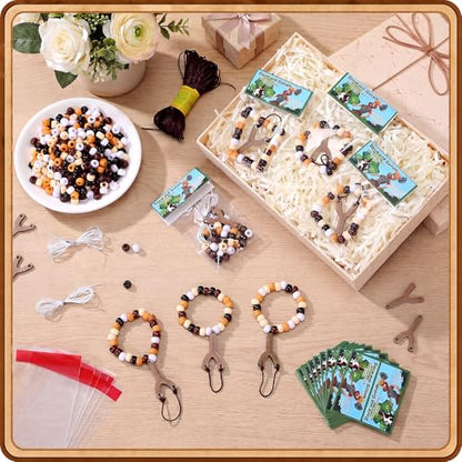 Soulchen 1120 Pcs/24 Sets David and Goliath Crafts Kit Beads Bracelets Vbs - style: David and Goliath