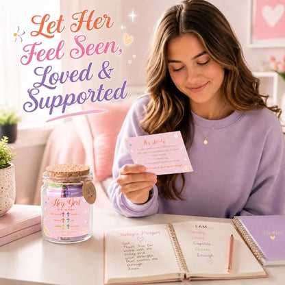 Bible Verse Jar for Teen Girl – Teen Girl Gifts Trendy Stuff, Christian Gift For Teens, Graduation Gifts - color: Bible Verse Jar For Teen Girl