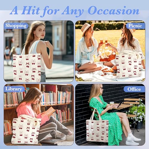 Pink Canvas Bag - style: Cherry