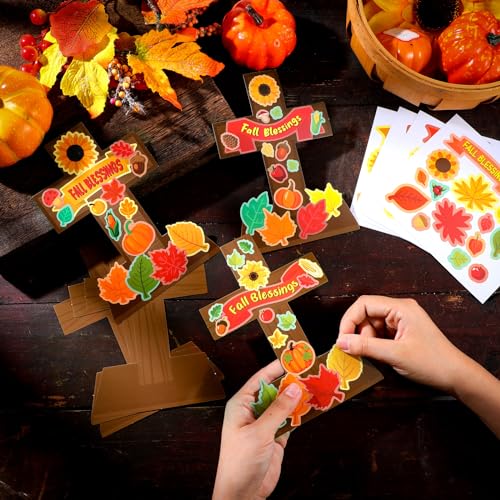 30 Set Fall Children Religious Craft Cross Craft for Kid