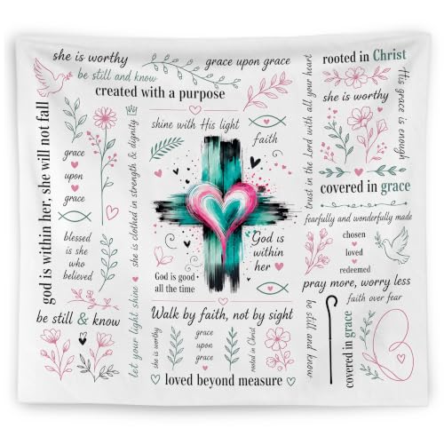 WNAGT Trendy Christian Tapestry Wall Hanging 50x60 Inch - color: K