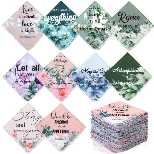 Hahafelt Boho Christian Handkerchiefs for Women - style: Watercolor