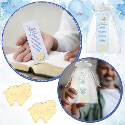 Supervitae 12 Set First Reconciliation Pin Gifts Jesus Sheep Pins Bookmarks - style: First Reconciliation