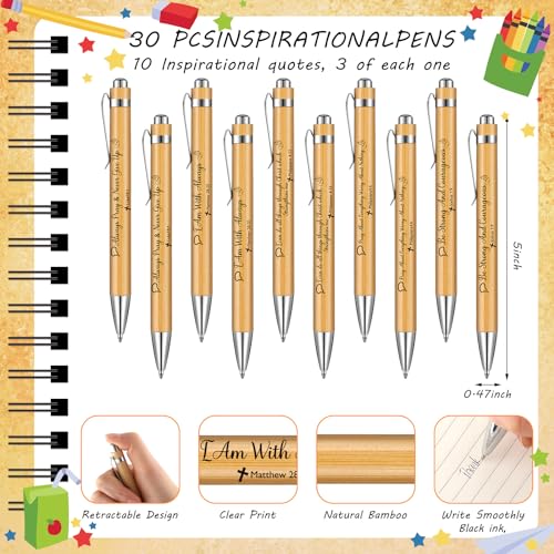 150 Pcs/50 Set Christian Gift Bulk Include Spiral Notebook Bible Ballpoint Pen Note Strip Prayer Journal for Women Religious Gift for Back to School Classroom Church Member Staff Coworker Teacher