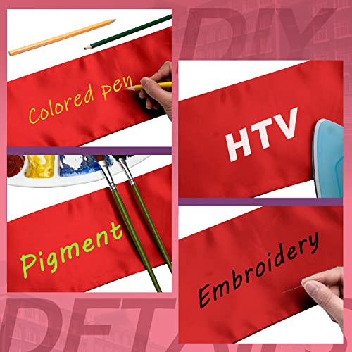 Geyoga 24 Pcs Graduation Stole Bulk Sublimation Blank 70 in - color: Red