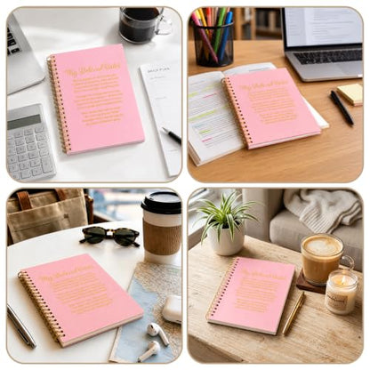 My Beloved Sister Lined Spiral Notebook, Sister Notebook Journal - color: Pink3
