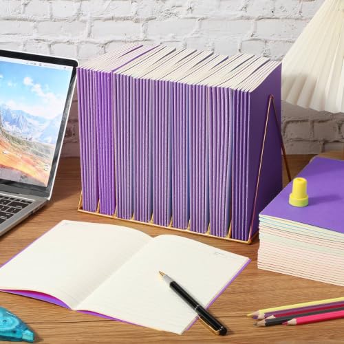Handepo 100 Pack A5 Composition Notebooks Bulk 5"x8" Notebooks Purple - color: Purple, size: A5