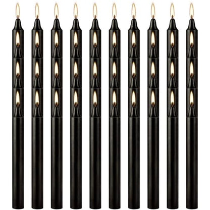 4 Inch, 40 Pack, Unscented, Dripless Taper Candles, Black, Smokeless Candles for Holidays, Wedding Ceremonies, Parties, Shabbat, 1.5 Hours - color: 4"40pcs-Black