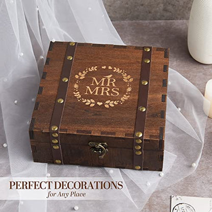 AW BRIDAL Bridal Shower Gifts Mr and Mrs Wedding Keepsake Box for Couples - color: Mr & Mrs