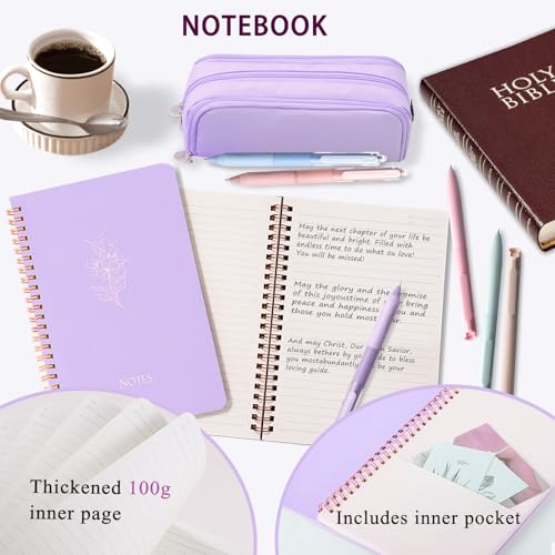 Purple Bible Study Journaling Kit for Women,Bible Learner Supples set - color: purple