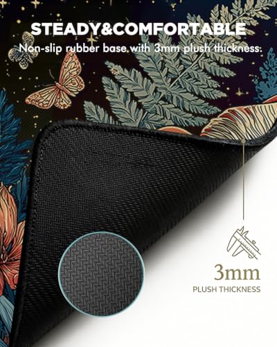 Mouse Pad, Desk Mat, 31.5x11.8in Large Mousepad, Mushroom - color: Mushroom