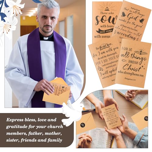 50 Sets Classic Christian Greeting Cards Bulk with Envelopes - style: Classic