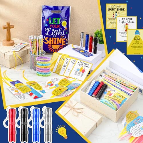 Hortsun 108 Pcs Let Your Light Shine Christian Party Favors
