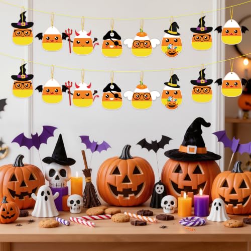 PAIVSUN 24Pcs Halloween Craft Kit for Kids, DIY Candy Corn Stickers (Cute) - style: Candy Corn Cute