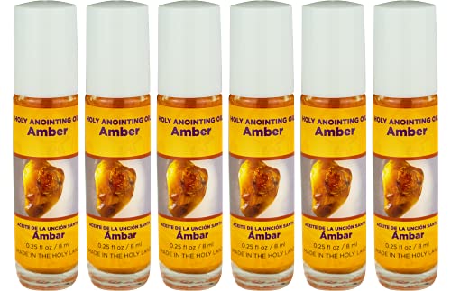 Logos Trading Post Amber Anointing Oil Roll On Bottles, 6 Pcs - color: Amber