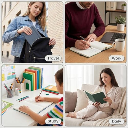 &And Per Se Lined Hardcover Notebook – A5 5.7"x8" College Ruled, 160 Pages, 100gsm Thick Paper – Aesthetic Journal for Women, Gift-Ready Planner, Everyday Writing Notebook (Wild Flowers) - color: a.Wild Flowers, style: Lined with Pattern