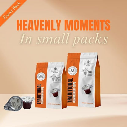 DISCOVERY PRODUCT Prefilled Communion Cup & Wafer,Travel 50ct Traditional - size: Box of 50 Traditional