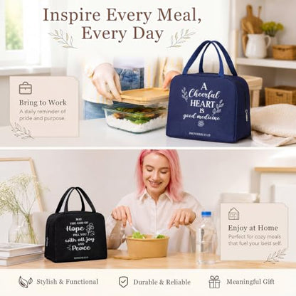 12 Pcs Christian Lunch Bags Gifts Bulk Religious Gifts for Women - style: Christian