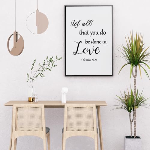 Generic 12 Pieces Bible Verse Wall Stickers,Inspirational Quotes Christian Wall Decals,Scripture Wall Decals,Peel and Stick,Motivational Wall Decal for Living Room Bedroom Bathroom Office, Black