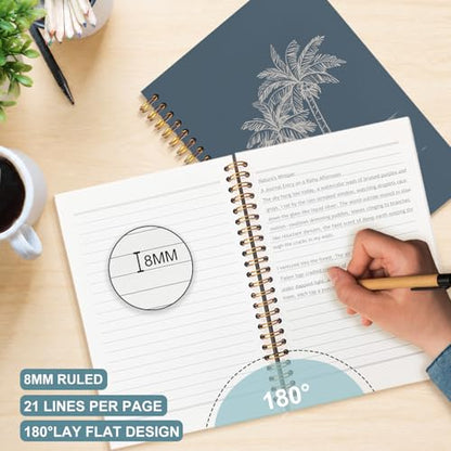 Tropical Beach Christian Spiral Notebook 5.5x8.3 - color: White Tropical Beach Christian