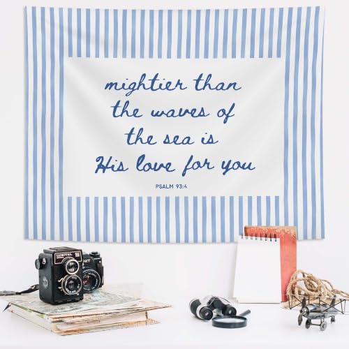 SAFDSGFDB Blue Christian Beach Tapestry Wall Hanging 50x60 - color: Christian one