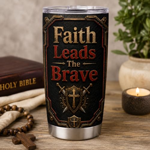 Personalized Christian Gifts For Men - Faith Bible Warrior Christ Tumbler V19 - Man Of Faith A Child Of God Religious For Dad, Husband, Grandpa on Fathers Day, Christmas, Birthday - color: CH-VAR-19