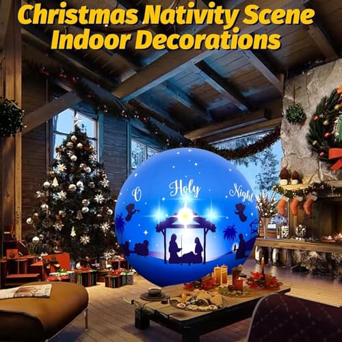 5FT Giant Christmas Nativity Scene Inflatable Ball Decorations