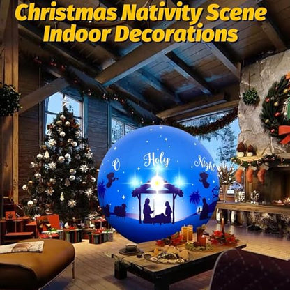 5FT Giant Christmas Nativity Scene Inflatable Ball Decorations