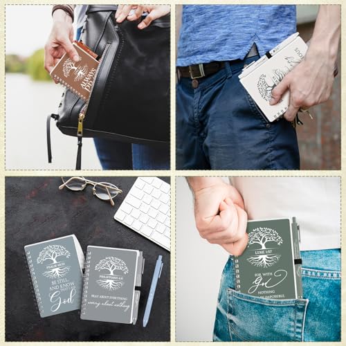 Kosiz 80 Pcs Christian Gifts Bulk Prayer Journals with Pens,Boho Color - color: Boho Color