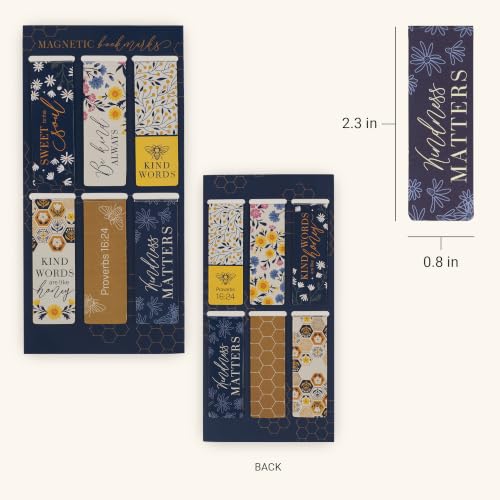 Christian Art Gifts Colorful Magnetic Scripture Bookmark Set for Women - color: Kind Words