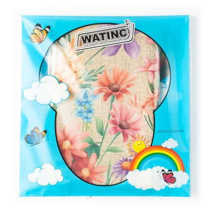WATINC Christian Hummingbird Flower Garden Flag - 12 x 18 Inch Linen Religious Be Still and Know That I am God Yard Flag for Outside, Spring Summer Double Sided House Outdoor Decor for Porch Lawn