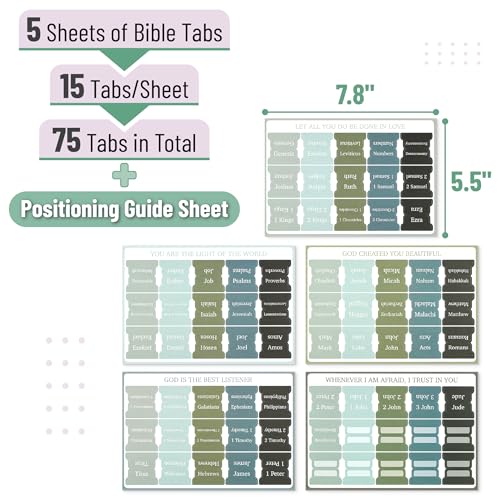 Mr. Pen- Bible Tabs, 75 Tabs, Frozen Lake Theme - color: Frozen Lake