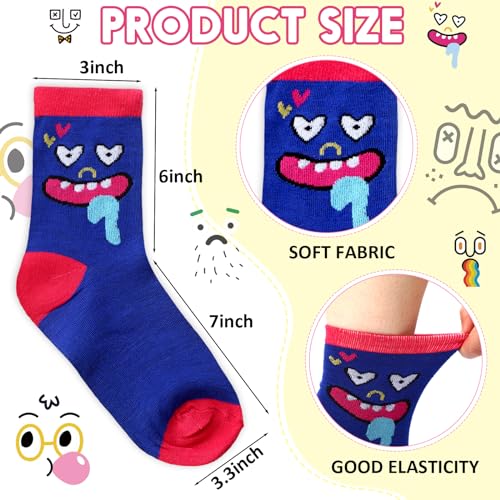 Cuffbow 20 Pack Crazy Funny Emotion Women Sock - style: Retro