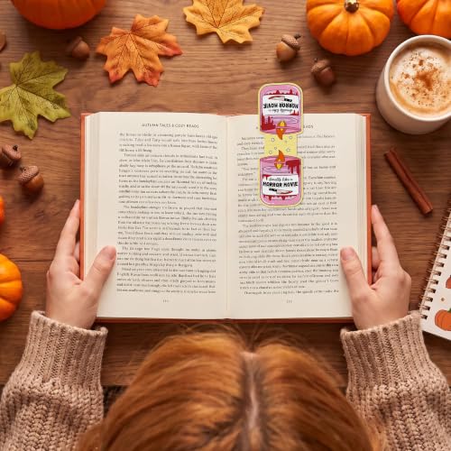 Horror Movie Magnetic Bookmarks 20Pcs Spooky Die-Cut Markers, Party Favors - style: Halloween Horror Movie