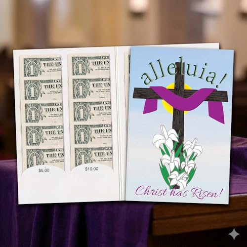 50 - $20 Alleluia Easter Dollar Bill Coin Folders