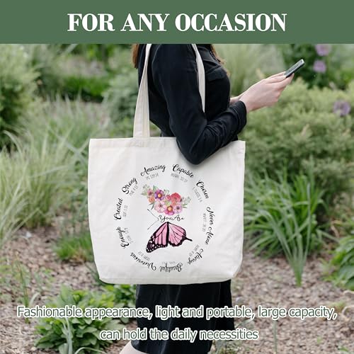 Christian Gifts Canvas Tote Bag Aesthetic for Women - style: You Are