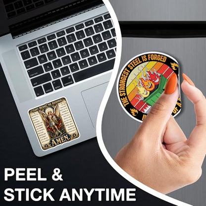 [3PCS] St Michael Sticker, Saint Michael The Archangel Prayer Design - color: St Michael Archangel