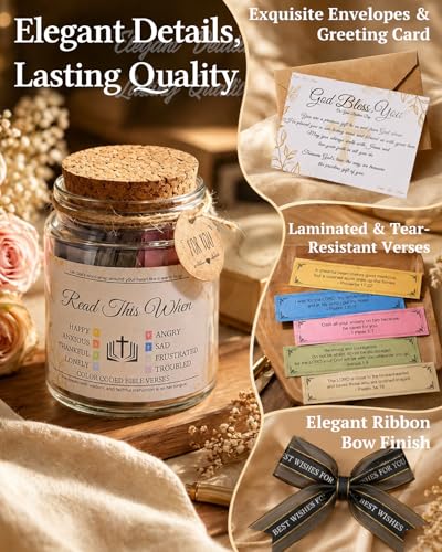 2026 New Christian Gifts for Women Men - 8 Emotion Bible Verse Jars - color: Bible Verse Jars for Everyone