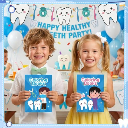 Bulk Dentist Coloring Books, 24Pcs Mini Drawing Booklet for Kids - style: Dentist