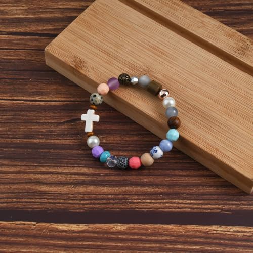 Messy Bracelet Beaded Boho Bohemian Bracelet God is in Control Inspirational Jewelry Gift For Women