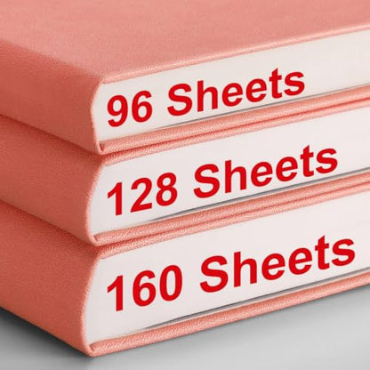 AHGXG College Ruled Notebook, 320 Pages, Large Journal A4 (8.5''×11') - color: Pink, size: A4