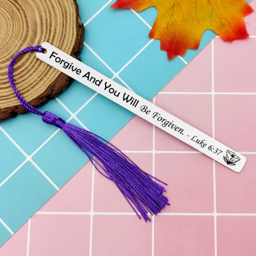 Christian Religious Gifts for Women Bible Verse Metal Bookmark Catholic Bible Scripture Inspiration Gifts Baptism Gift Inspirational Gift Book Marker Spiritual Present for Female Friend Family