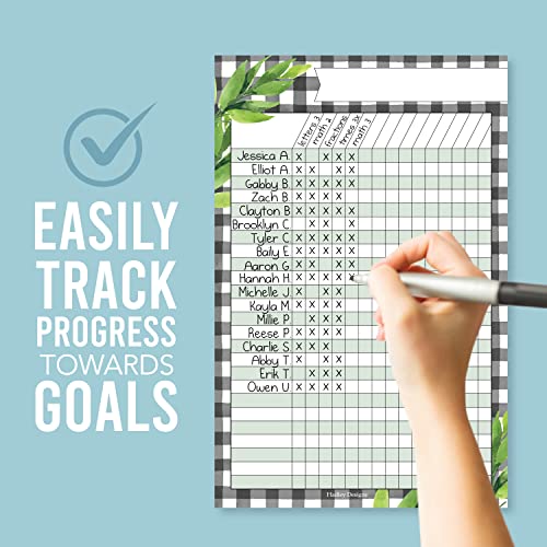 Attendance Chart for Classroom -4pc Laminated Chore & Reward Chart for Kids - color: Farmhouse Classic