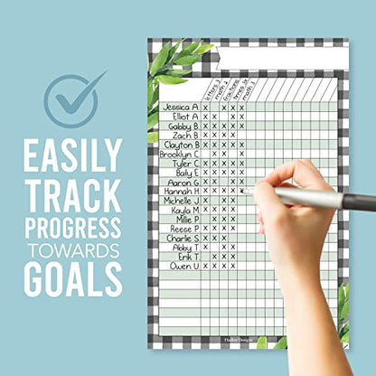 Attendance Chart for Classroom -4pc Laminated Chore & Reward Chart for Kids - color: Farmhouse Classic