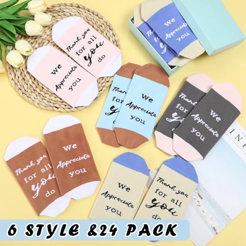 Xtinmee Housekeeping Week Appreciation Socks Gifts Bulk - color: Morandi Color