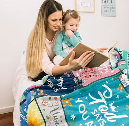 Christian Gifts for Women, Cute Birthday Gifts Blanket 60x50in - size: 60x50inches
