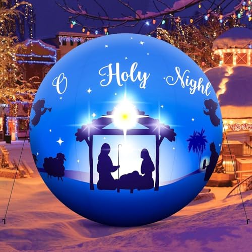 5FT Giant Christmas Nativity Scene Inflatable Ball Decorations
